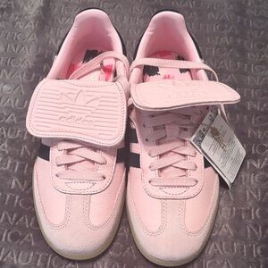 Adidas Light Pink Strap Sneakers